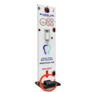 APLICADOR PARA ALCOOL GEL COM PEDAL