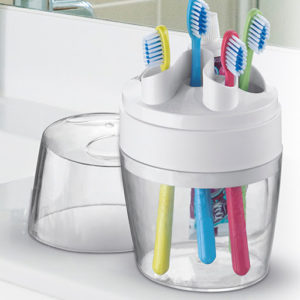 ARTHI - KIT PARA ESCOVAS E PASTA COM TAMPA