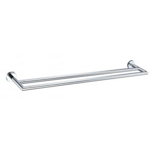BARRA DE TOALHEIRO DUPLO CROMADO 60CM