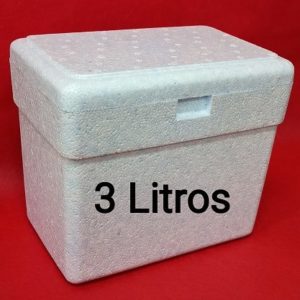 CAIXA DE ISOPOR   03 LTS 229X140X182 COMpaRALARG/ALT em Pinhalzinho SP