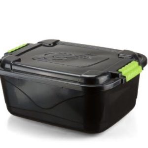 CAIXA PLAST ORG PRETA COM TAMPA  FORMPLAST em Pinhalzinho SP