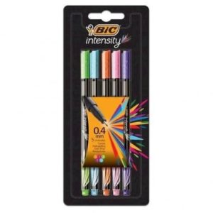 CANETA COM PONTA POROSA INTENSITY 0.4MM COLORS (PCT C/5 CORES)