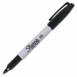 CANETA MARCADOR PERMANENTE SHARPIE PRETA