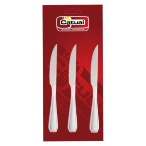 CATUAI - CONJUNTO COM3 FACAS   DE MESA EM INOX (PCT COM3) em Pinhalzinho SP
