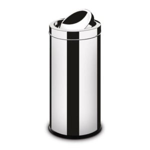 CESTO INOX 9,10 LTS COM TAMPA BASCULANTE