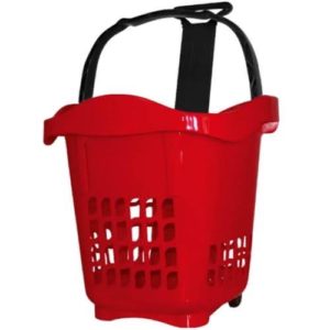 CESTO PARA MARCADO MULTIUSO COM RODIZIO VERM 30LTS em Pinhalzinho SP