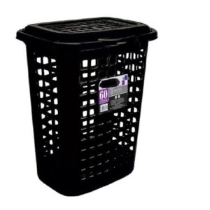 CESTO PARA ROUPA TELADO QUADRAD PRT 60 LTS  COM TAMPA em Pinhalzinho SP