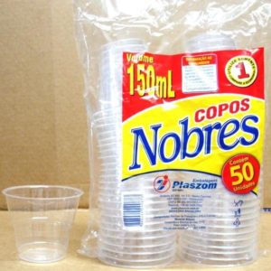 COPO CRISTAL  PLASZON NOBRE   150 ML (PCT COM 50) em Pinhalzinho SP