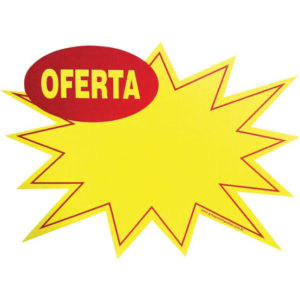 ETIQUETA PARA MARCACAO SPLASH OFERTA PQ 130X093MM (PCT C10)(55661)
