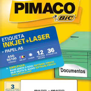 ETIQUETA PIMACO A5Q-50100 500X1000 12 FOLHAS
