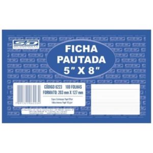 FICHA paUTADA 5X8 COM100 SD (06157)