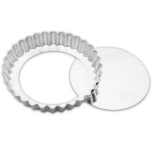 FORMA *ALUMÍNIO TORTA CRESPA FUNDO FALSO N°28