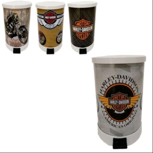 LIXEIRA DE METAL COM PEDAL MOTOS em Pinhalzinho SP