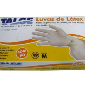LUVA PROCED/LATEX M (CX COM100) em Pinhalzinho SP