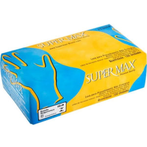 LUVA PROCED/LATEX SUPERMAX M (CX COM100) em Pinhalzinho SP