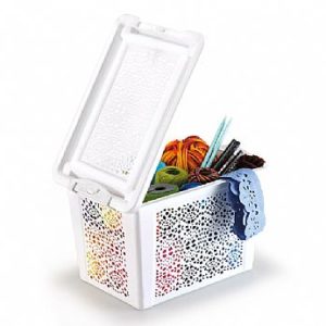 MONTE LIBANO - CAIXA MANDALA COM TRAVAS 8,5L BRANCA em Pinhalzinho SP