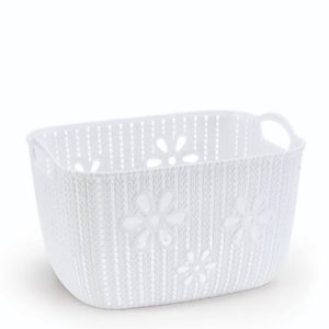 MONTE LIBANO - CESTA FLORAL BRANCA 3,7LTS em Pinhalzinho SP