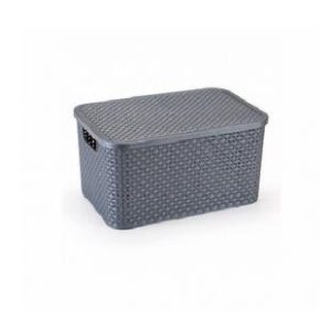 MONTE LIBANO - MICRO CAIXA RATTAN 3,5L GRAFITE em Pinhalzinho SP