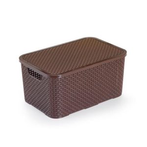 MONTE LIBANO - MICRO CAIXA RATTAN 3,5L MARROM em Pinhalzinho SP