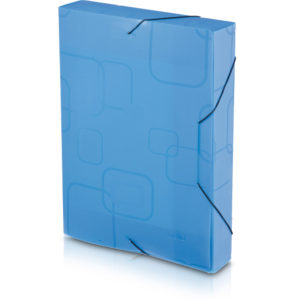 PASTA COM ABA PLÁSTICO 4CM AZUL DELLO em Pinhalzinho SP