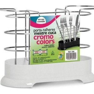 PORTA TALHERES MESTRE CUCA CROMO em Pinhalzinho SP