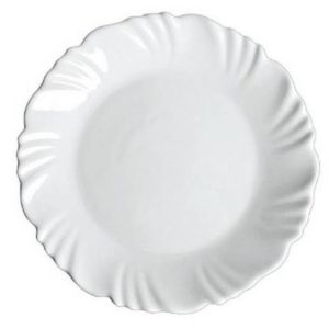 PRATO VIDRO PETALA BR RASO 19CM SOBRE  OPALINE em Pinhalzinho SP