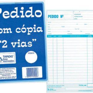 TALÃO TAMOIO PARA PEDIDO 2V 108X155 REF:1007 25X2 em Pinhalzinho SP