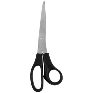Tesoura para uso geral, com comprimento total de 21cm e lâmina produzida em aço inox. Possui cabo ergonômico que garante a praticidade na hora do corte, é ideal para as atividades do dia a dia. CARACTERÍSTICAS: • Tesoura para uso geral • Lâmina em aço inox • Cabo ergonômico • Comprimento total de 21cm • Ideal para atividades do dia a dia