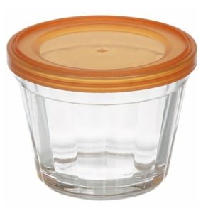 TIGELA DE VIDRO AMERICANO 150ML COM TAMPA em Pinhalzinho SP