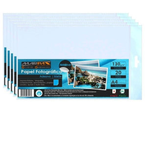PAPEL INKJET ADESIVO A4 130G COM20F 210X297 (52130) em Pinhalzinho SP